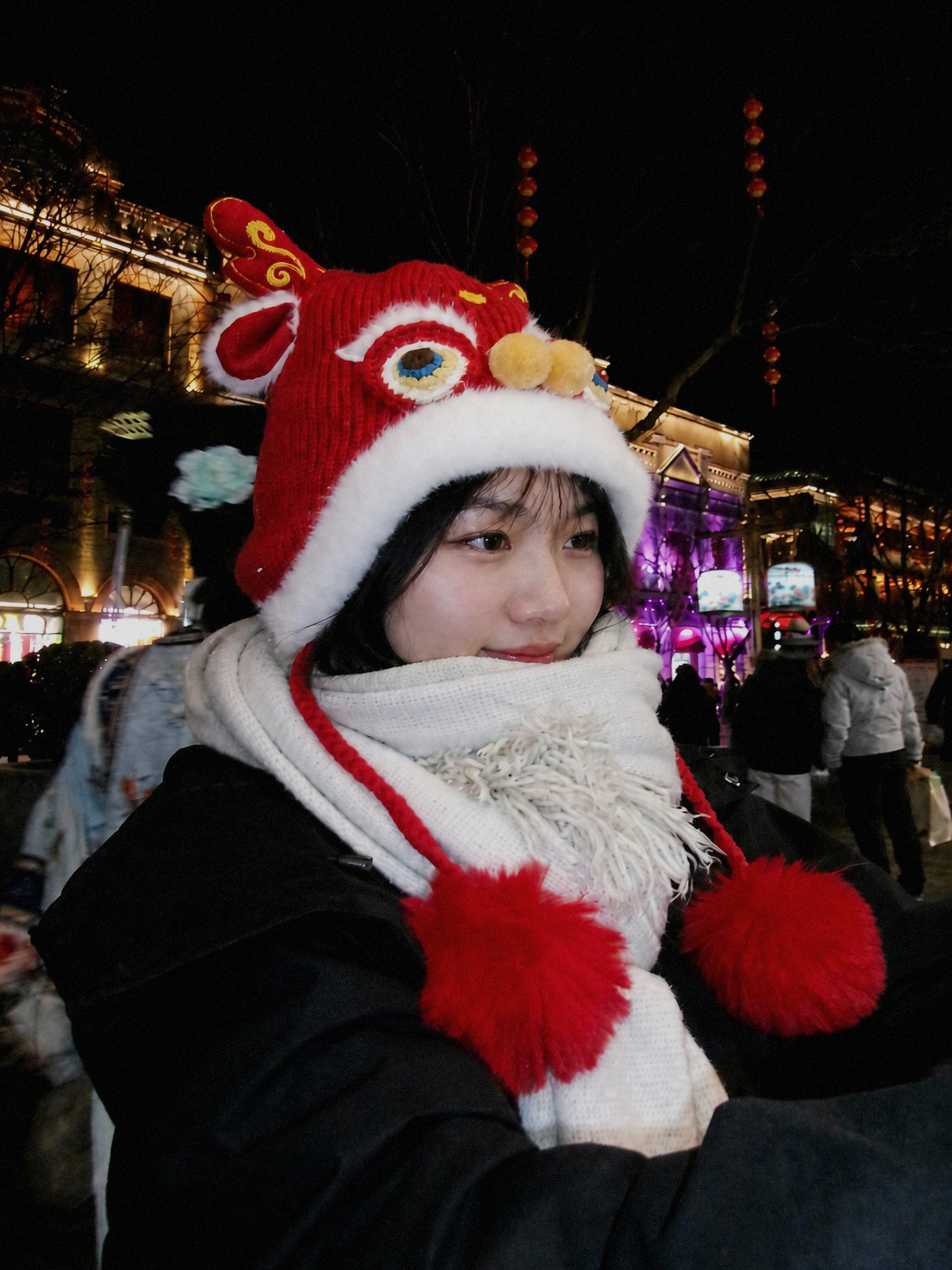 Festival night portrait from the day