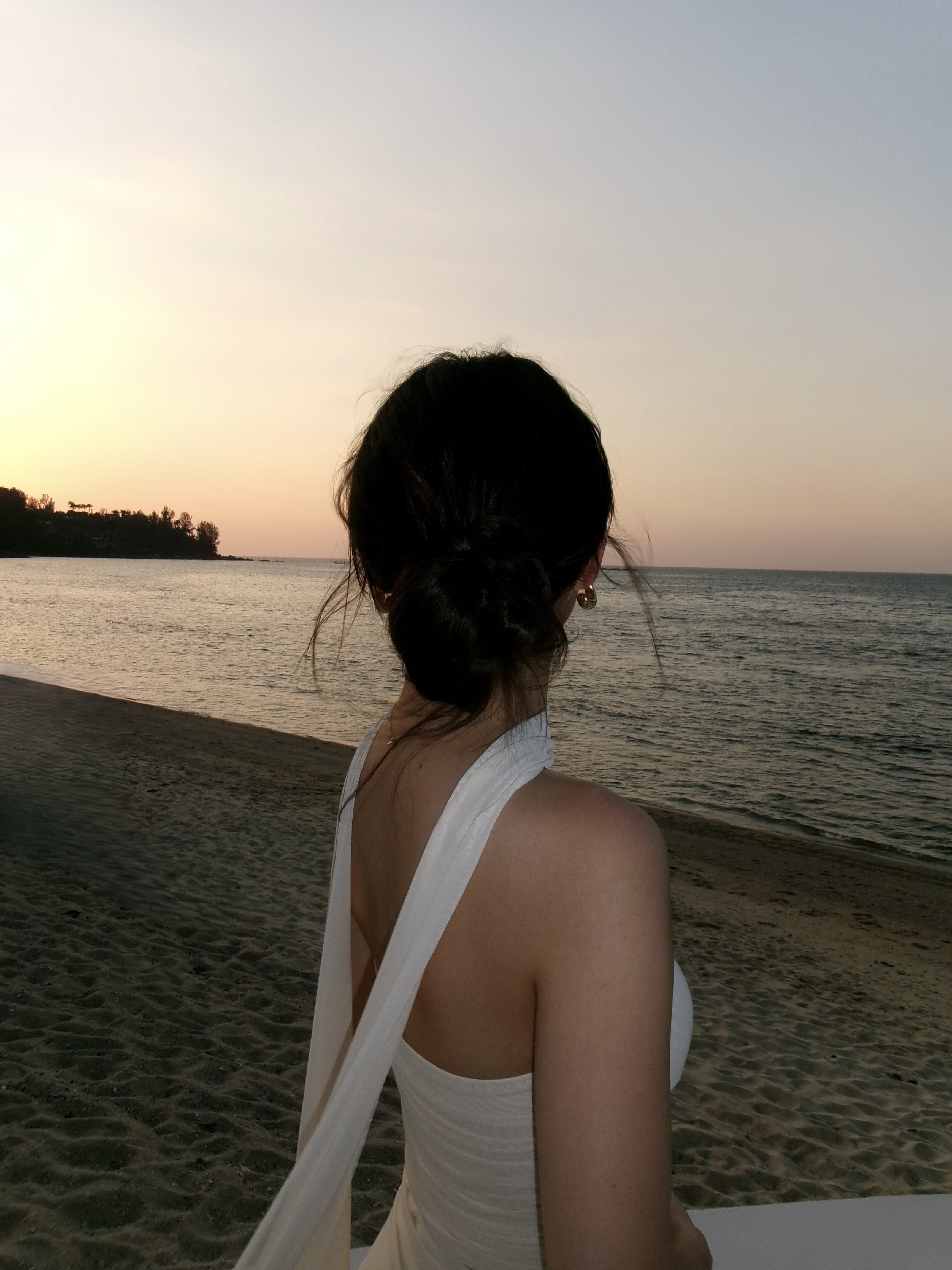 Beach at dusk from the day